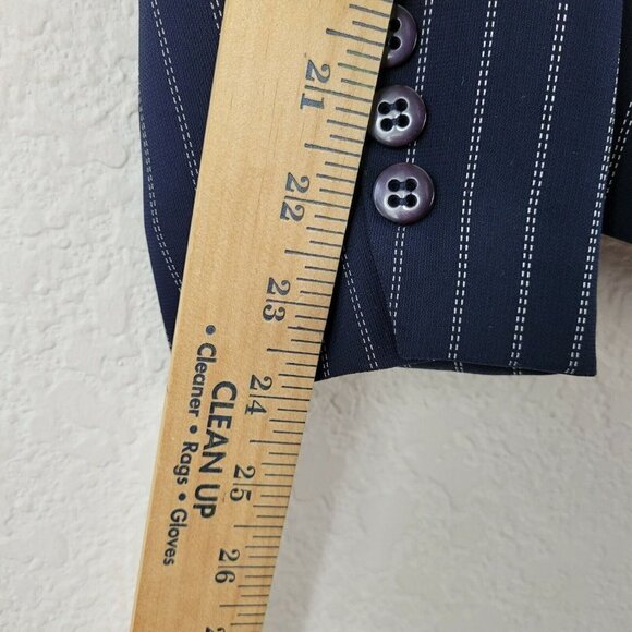 Pendleton Women's Blazer Suit Separates Navy Blue Striped Size 8 Career Office - Picture 8 of 10